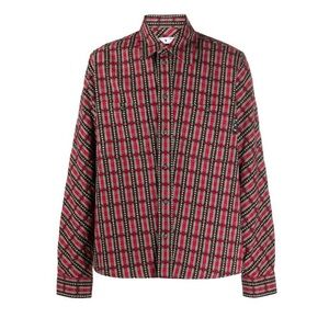 Off-White Red and Black Checkered Shirt Unisex